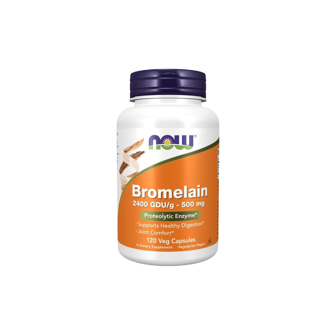 Bromelain 500 mg 120 Veg-Kapseln Now Foods